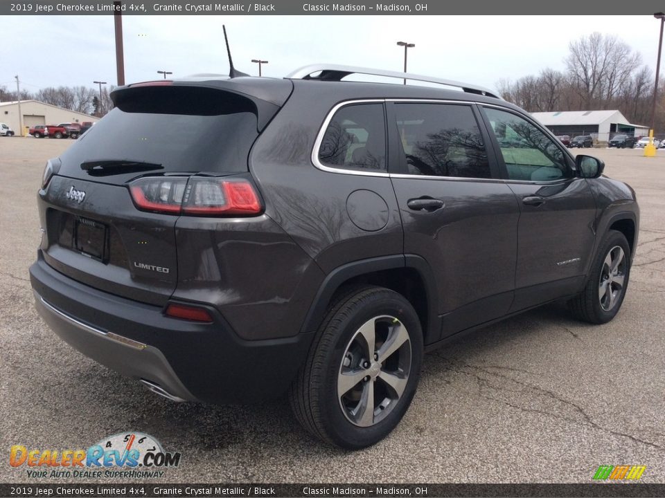 2019 Jeep Cherokee Limited 4x4 Granite Crystal Metallic / Black Photo #6