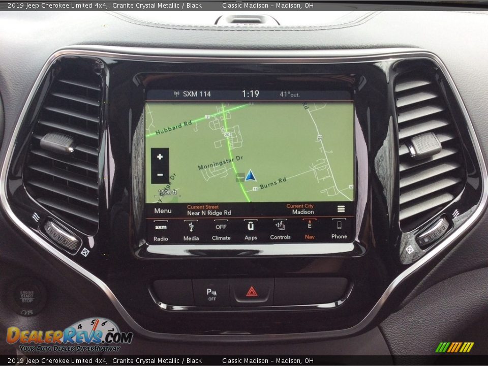 2019 Jeep Cherokee Limited 4x4 Granite Crystal Metallic / Black Photo #15