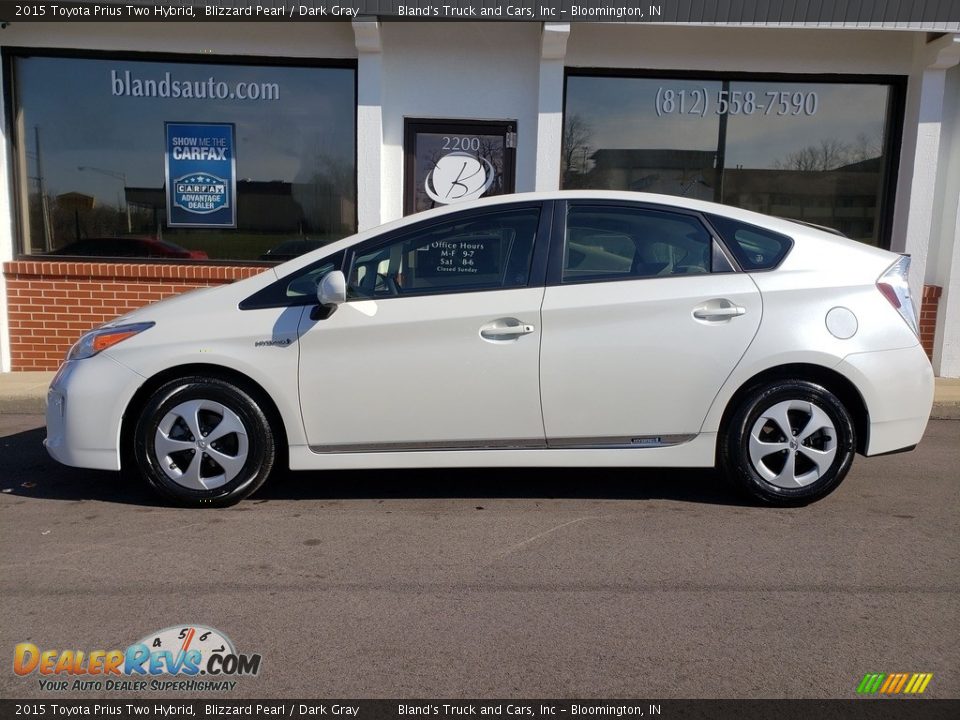 2015 Toyota Prius Two Hybrid Blizzard Pearl / Dark Gray Photo #1