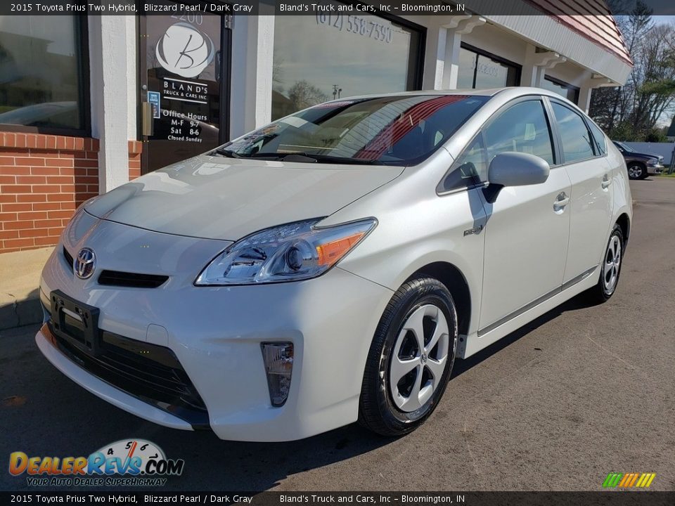 2015 Toyota Prius Two Hybrid Blizzard Pearl / Dark Gray Photo #2