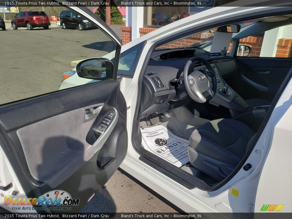 2015 Toyota Prius Two Hybrid Blizzard Pearl / Dark Gray Photo #3