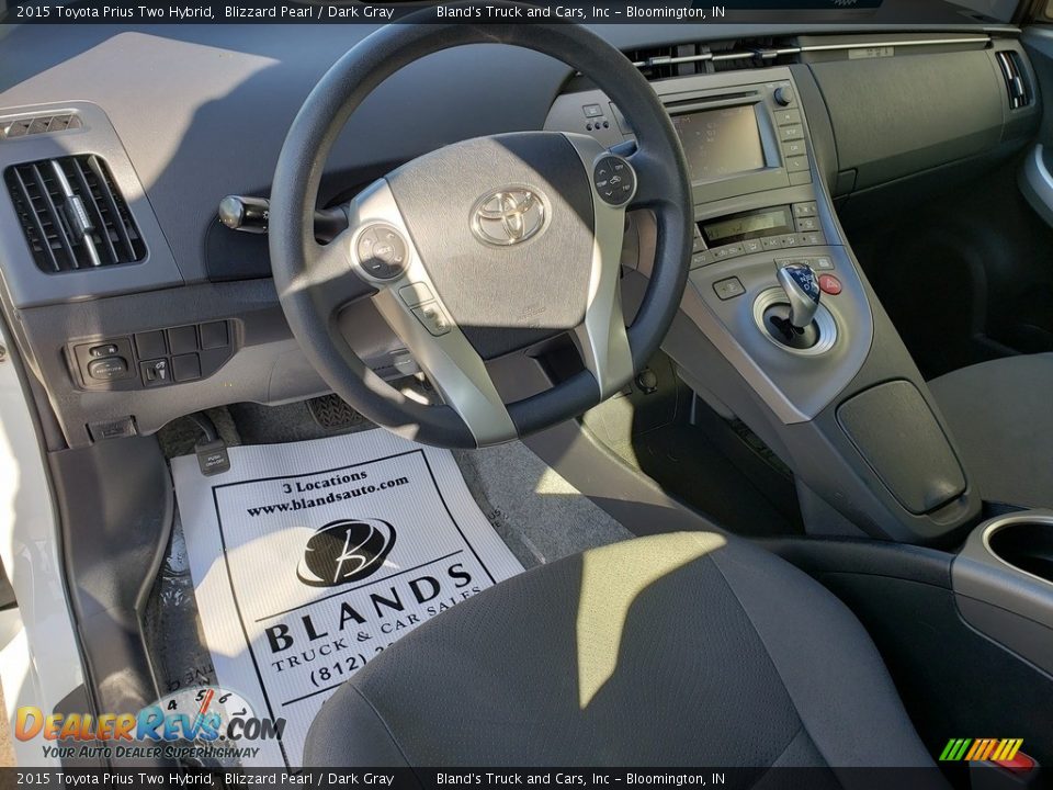 2015 Toyota Prius Two Hybrid Blizzard Pearl / Dark Gray Photo #8