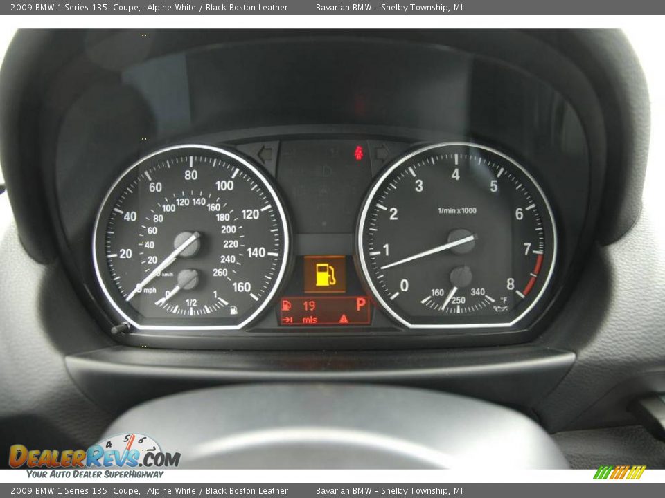 2009 BMW 1 Series 135i Coupe Alpine White / Black Boston Leather Photo #20