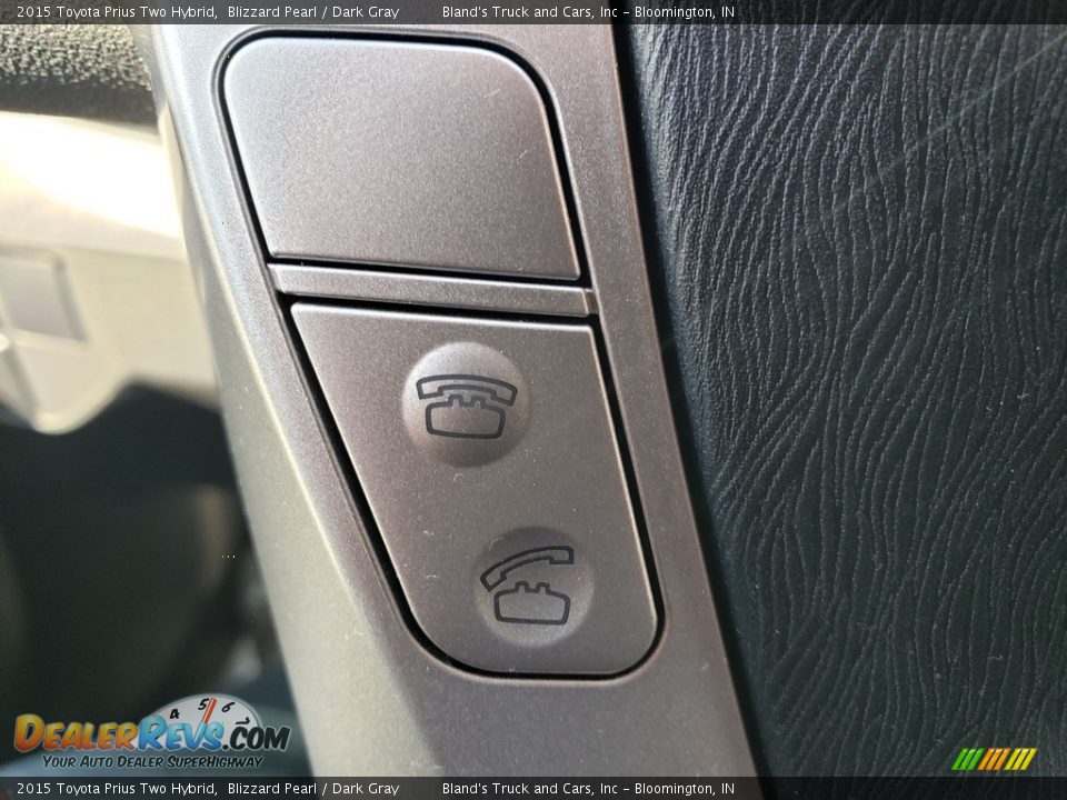 2015 Toyota Prius Two Hybrid Blizzard Pearl / Dark Gray Photo #12