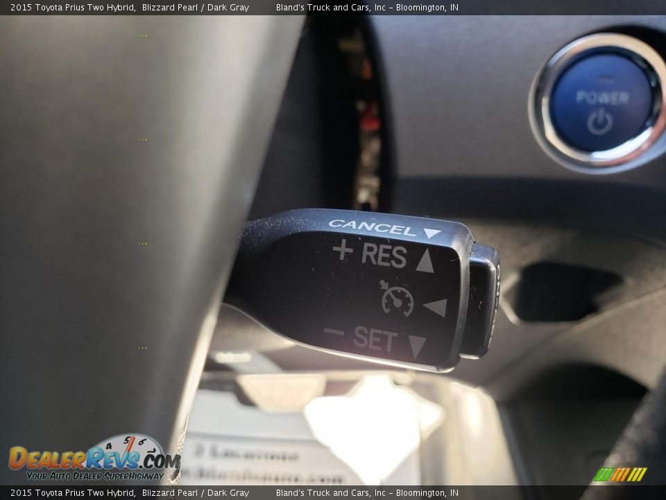 2015 Toyota Prius Two Hybrid Blizzard Pearl / Dark Gray Photo #13