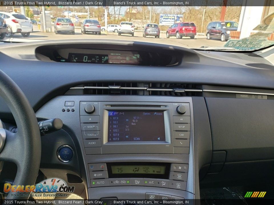 2015 Toyota Prius Two Hybrid Blizzard Pearl / Dark Gray Photo #14