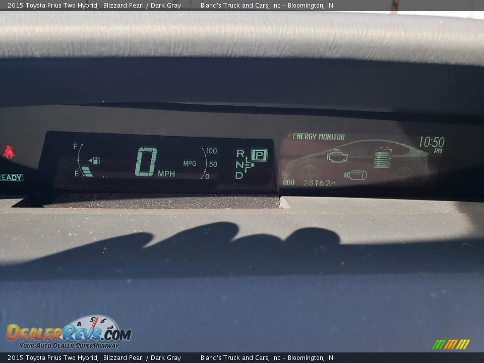 2015 Toyota Prius Two Hybrid Blizzard Pearl / Dark Gray Photo #16