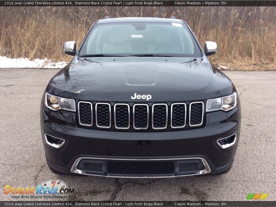 2019 Jeep Grand Cherokee Limited 4x4 Diamond Black Crystal Pearl / Light Frost Beige/Black Photo #2