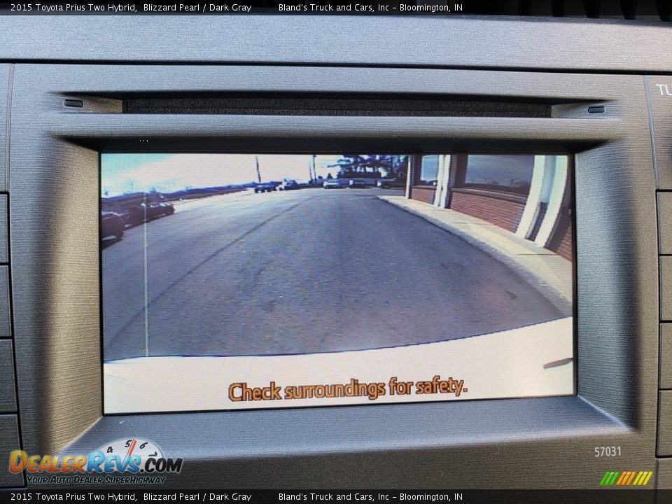 2015 Toyota Prius Two Hybrid Blizzard Pearl / Dark Gray Photo #19