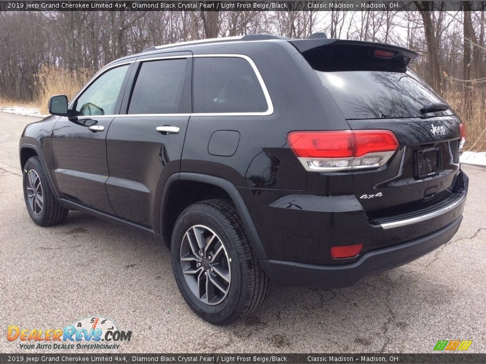 2019 Jeep Grand Cherokee Limited 4x4 Diamond Black Crystal Pearl / Light Frost Beige/Black Photo #4
