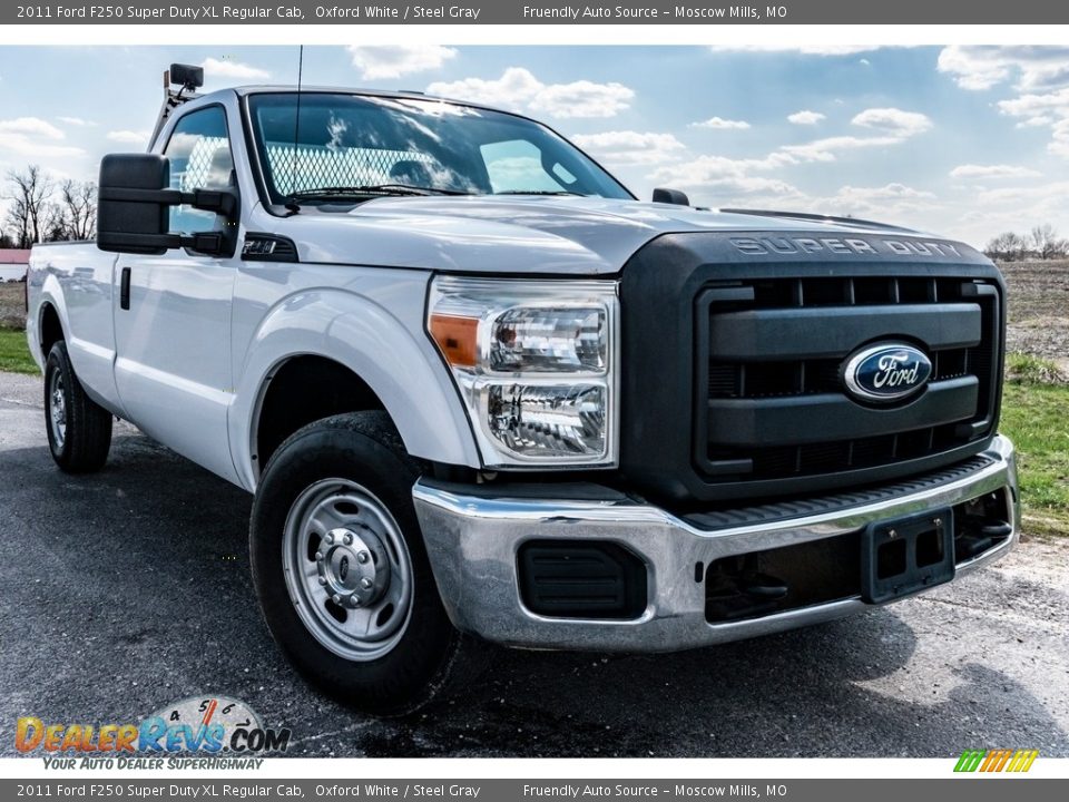 2011 Ford F250 Super Duty XL Regular Cab Oxford White / Steel Gray Photo #1