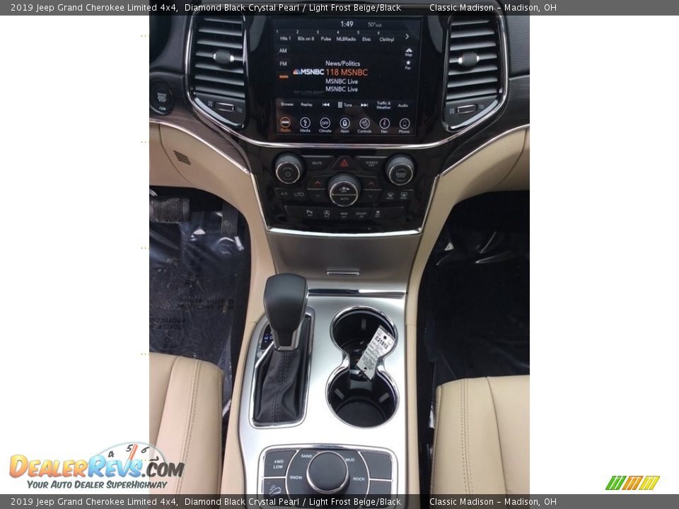 2019 Jeep Grand Cherokee Limited 4x4 Diamond Black Crystal Pearl / Light Frost Beige/Black Photo #13