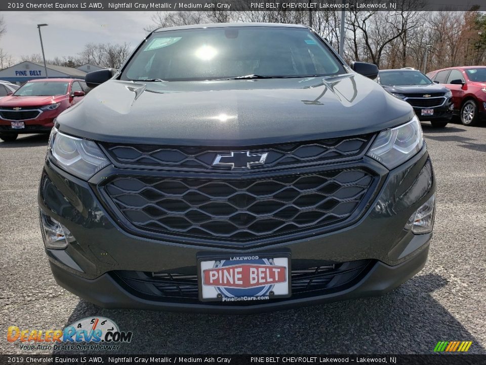 2019 Chevrolet Equinox LS AWD Nightfall Gray Metallic / Medium Ash Gray Photo #2