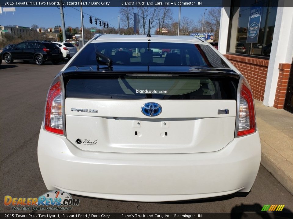 2015 Toyota Prius Two Hybrid Blizzard Pearl / Dark Gray Photo #34