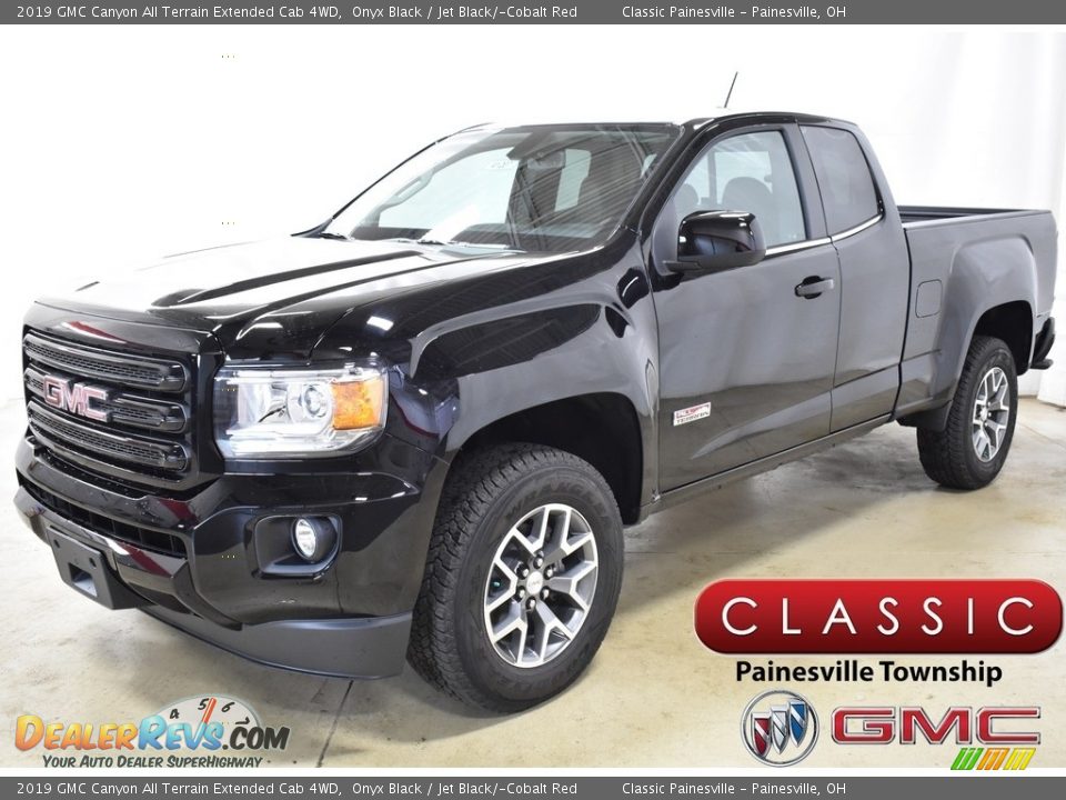 2019 GMC Canyon All Terrain Extended Cab 4WD Onyx Black / Jet Black/­Cobalt Red Photo #1