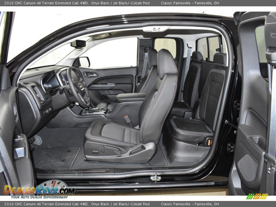 Jet Black/­Cobalt Red Interior - 2019 GMC Canyon All Terrain Extended Cab 4WD Photo #6