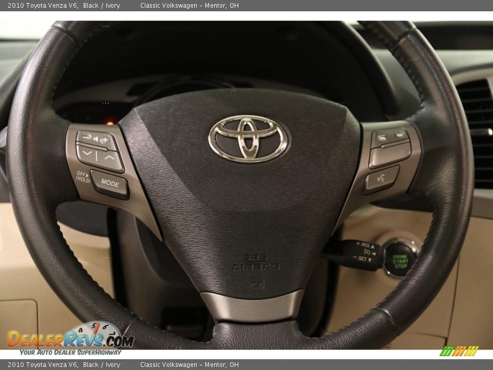 2010 Toyota Venza V6 Black / Ivory Photo #7