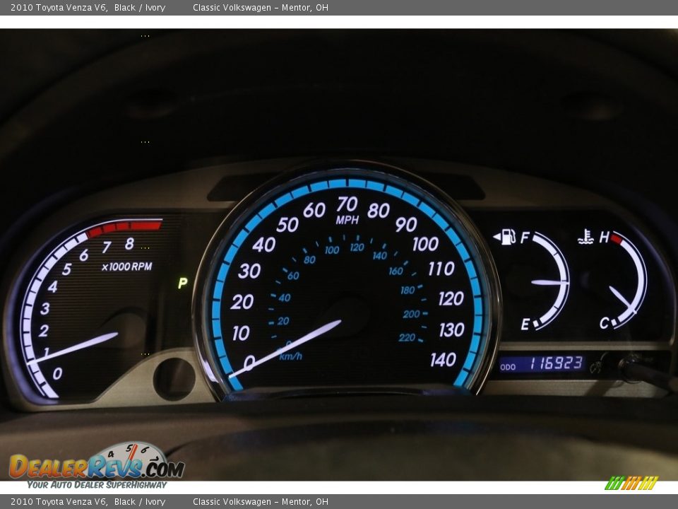 2010 Toyota Venza V6 Black / Ivory Photo #8