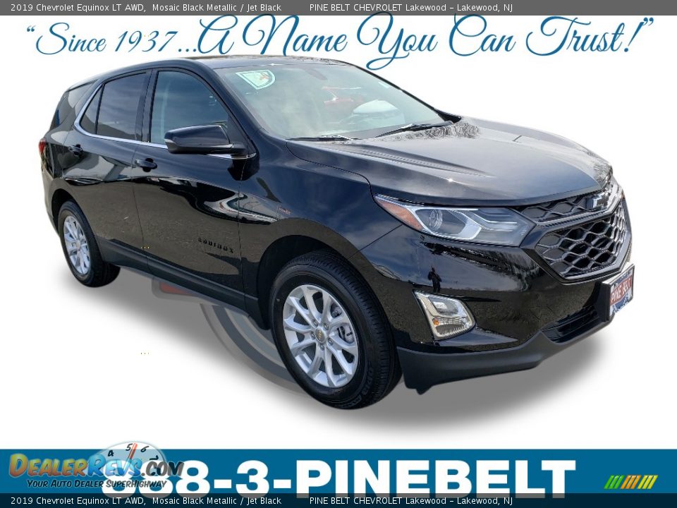 2019 Chevrolet Equinox LT AWD Mosaic Black Metallic / Jet Black Photo #1