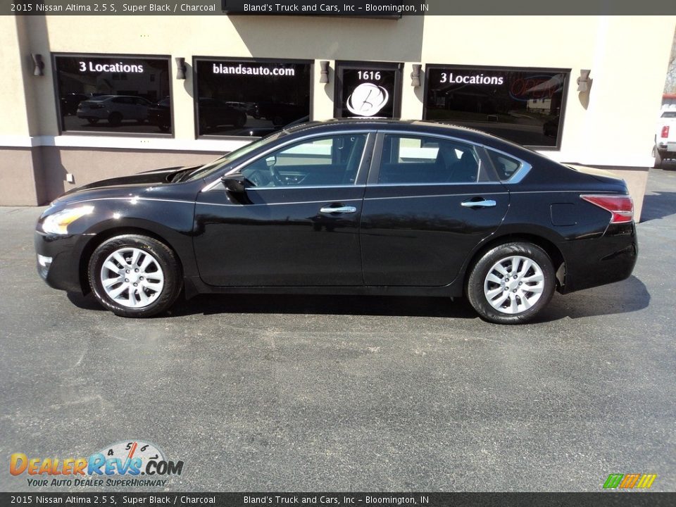 2015 Nissan Altima 2.5 S Super Black / Charcoal Photo #1