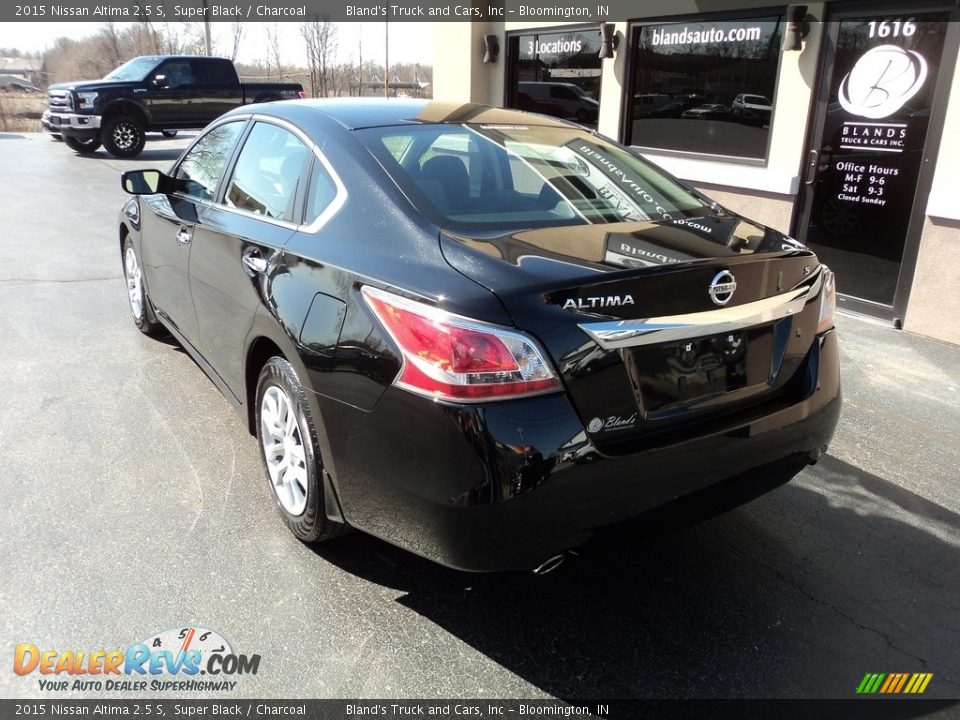 2015 Nissan Altima 2.5 S Super Black / Charcoal Photo #3