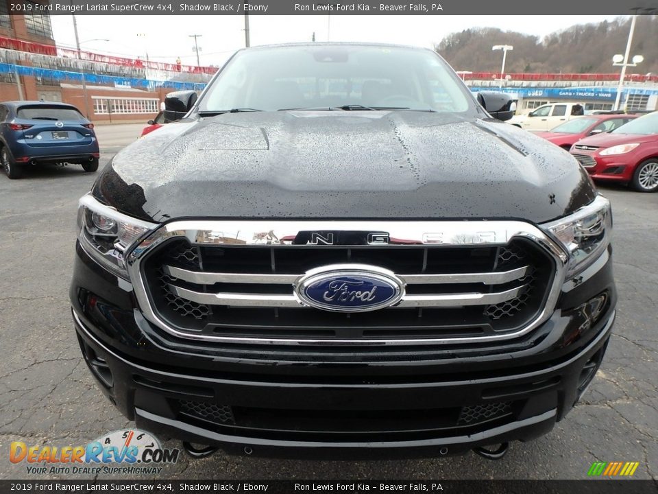 2019 Ford Ranger Lariat SuperCrew 4x4 Shadow Black / Ebony Photo #7