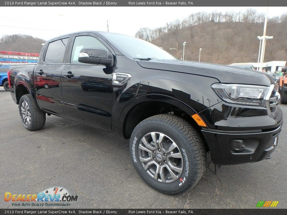 2019 Ford Ranger Lariat SuperCrew 4x4 Shadow Black / Ebony Photo #8
