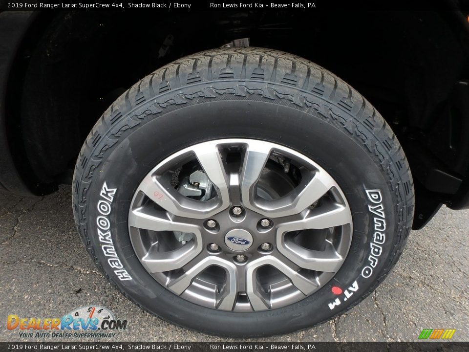 2019 Ford Ranger Lariat SuperCrew 4x4 Shadow Black / Ebony Photo #9