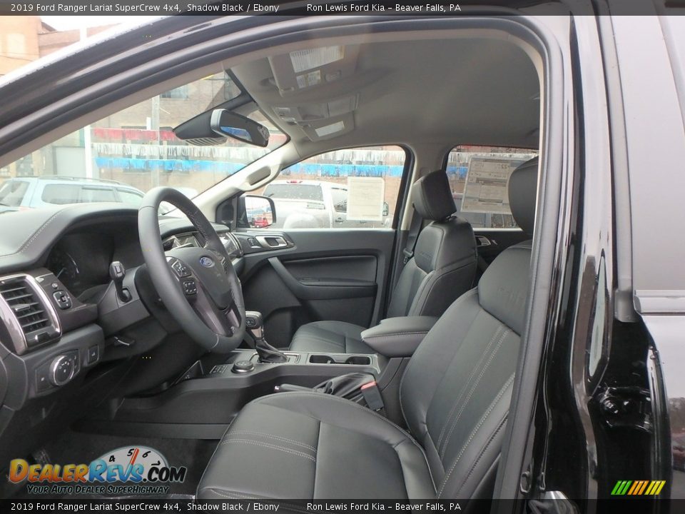 2019 Ford Ranger Lariat SuperCrew 4x4 Shadow Black / Ebony Photo #10