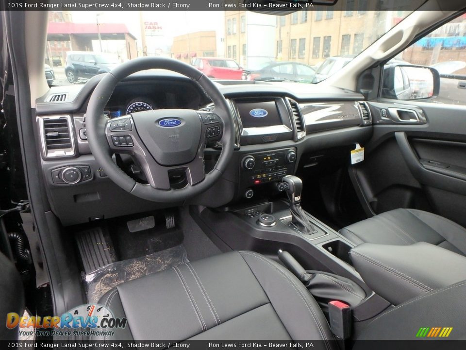 2019 Ford Ranger Lariat SuperCrew 4x4 Shadow Black / Ebony Photo #12