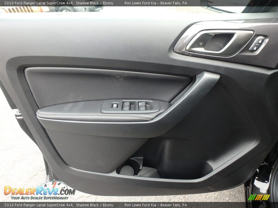 2019 Ford Ranger Lariat SuperCrew 4x4 Shadow Black / Ebony Photo #13
