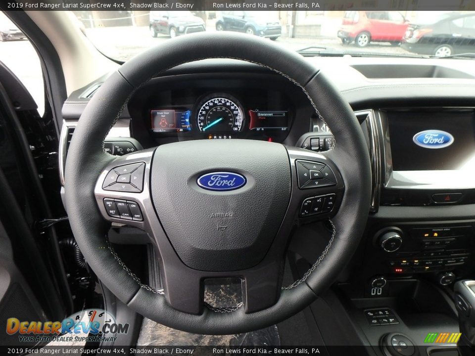 2019 Ford Ranger Lariat SuperCrew 4x4 Shadow Black / Ebony Photo #16