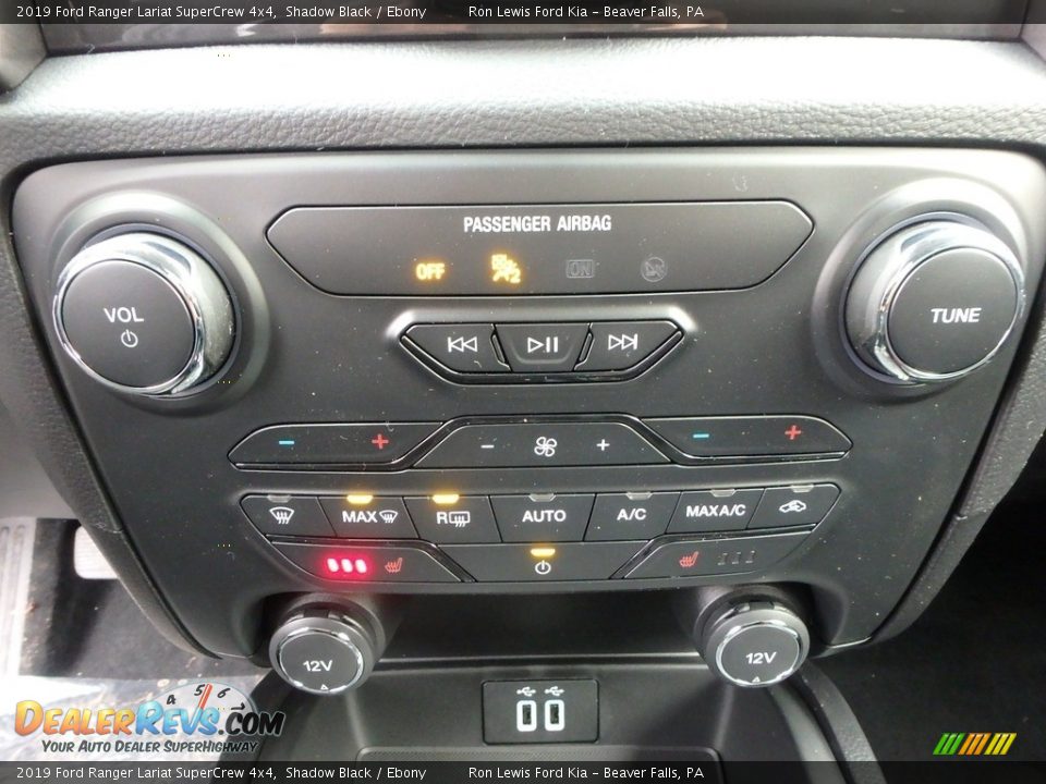 2019 Ford Ranger Lariat SuperCrew 4x4 Shadow Black / Ebony Photo #19