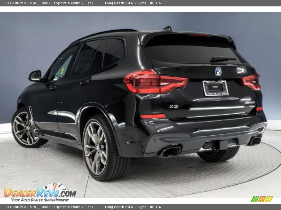 2019 BMW X3 M40i Black Sapphire Metallic / Black Photo #2