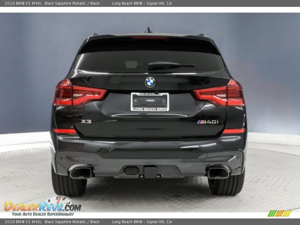 2019 BMW X3 M40i Black Sapphire Metallic / Black Photo #3