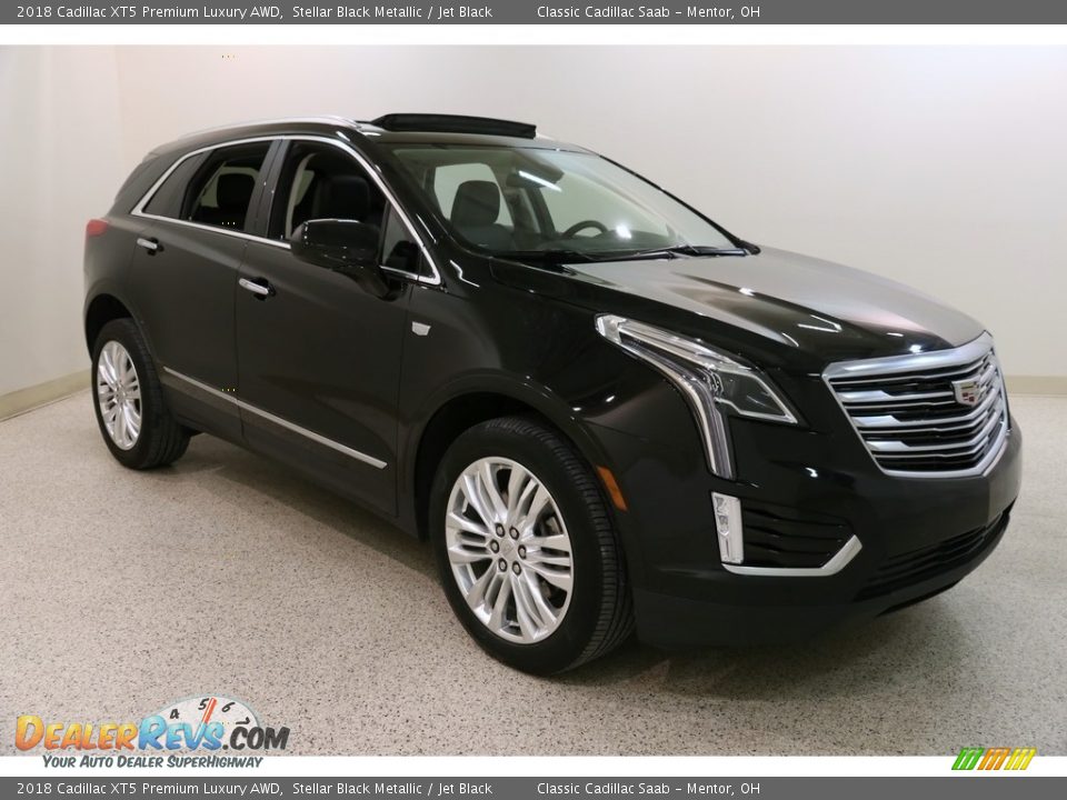 2018 Cadillac XT5 Premium Luxury AWD Stellar Black Metallic / Jet Black Photo #1