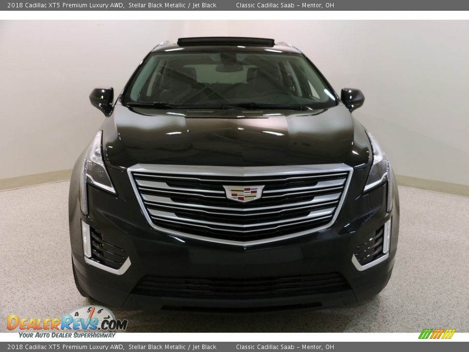 2018 Cadillac XT5 Premium Luxury AWD Stellar Black Metallic / Jet Black Photo #2
