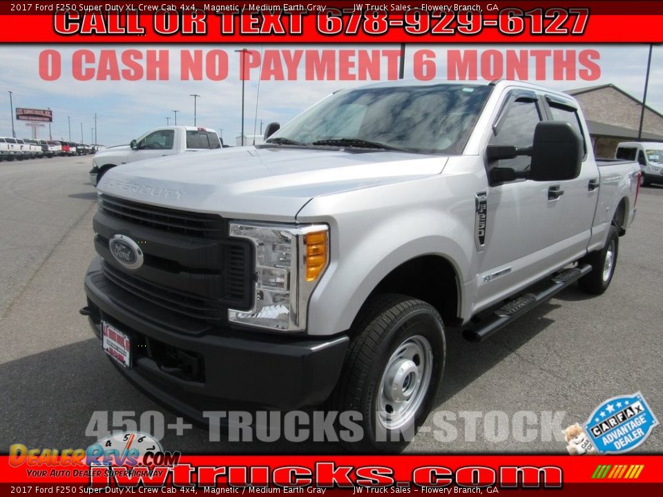 2017 Ford F250 Super Duty XL Crew Cab 4x4 Magnetic / Medium Earth Gray Photo #1