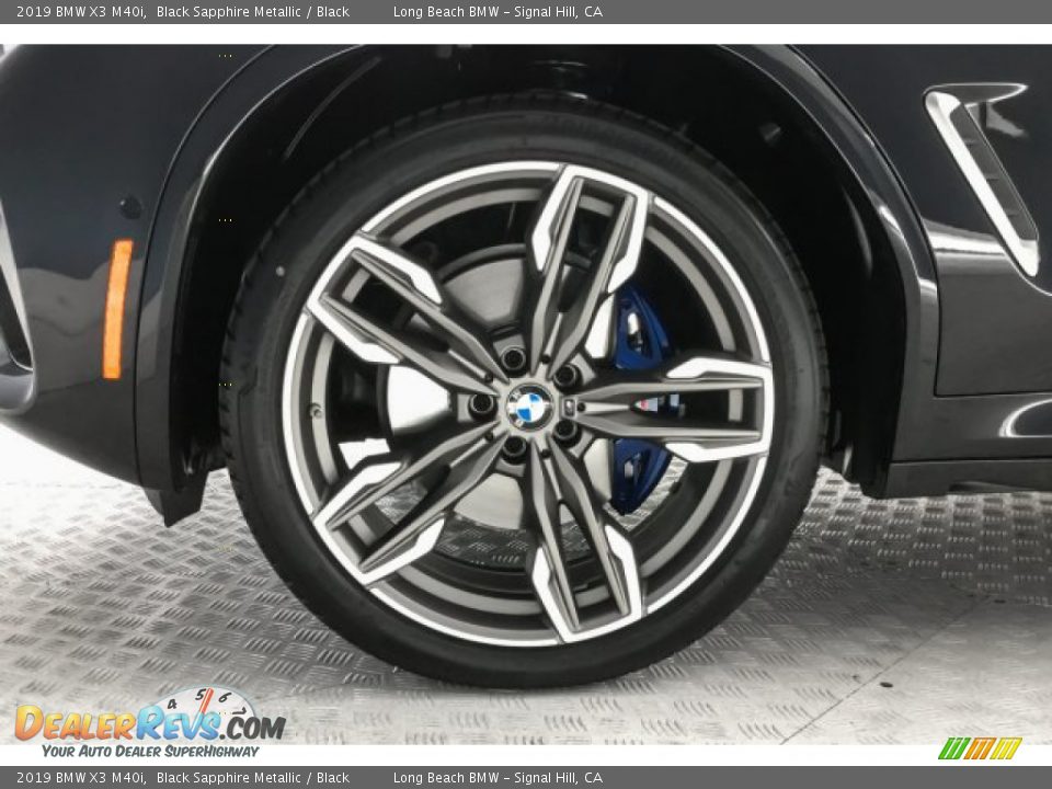 2019 BMW X3 M40i Black Sapphire Metallic / Black Photo #9