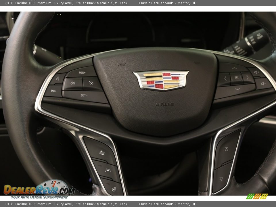 2018 Cadillac XT5 Premium Luxury AWD Stellar Black Metallic / Jet Black Photo #7