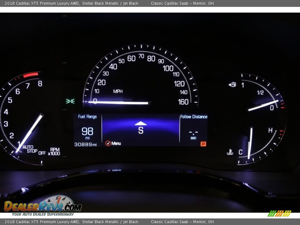 2018 Cadillac XT5 Premium Luxury AWD Stellar Black Metallic / Jet Black Photo #8