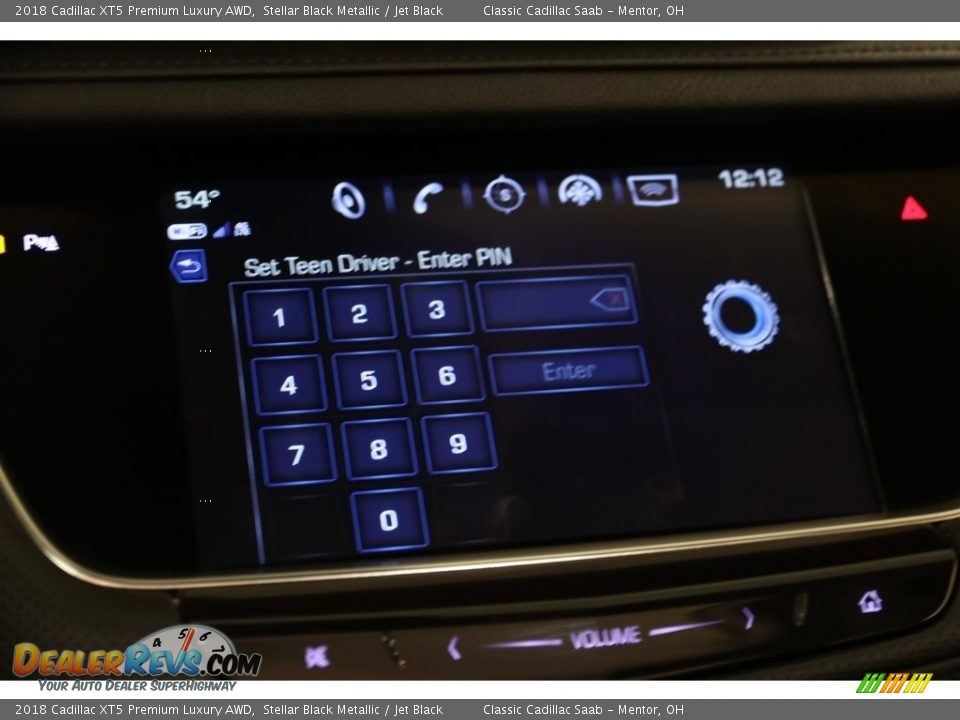 2018 Cadillac XT5 Premium Luxury AWD Stellar Black Metallic / Jet Black Photo #17