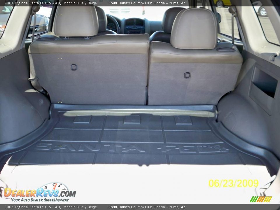 2004 Hyundai Santa Fe GLS 4WD Moonlit Blue / Beige Photo #5