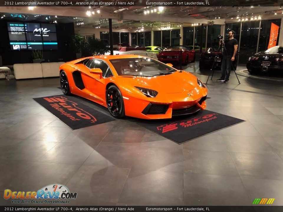 2012 Lamborghini Aventador LP 700-4 Arancio Atlas (Orange) / Nero Ade Photo #4