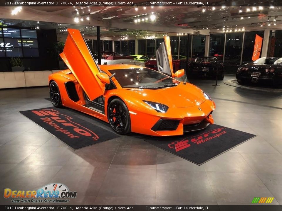 2012 Lamborghini Aventador LP 700-4 Arancio Atlas (Orange) / Nero Ade Photo #5