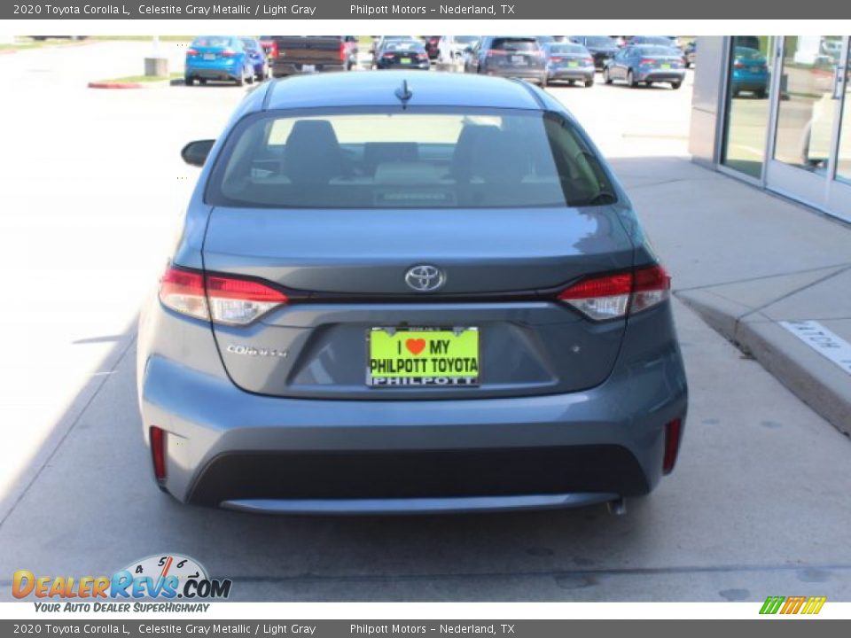 2020 Toyota Corolla L Celestite Gray Metallic / Light Gray Photo #7