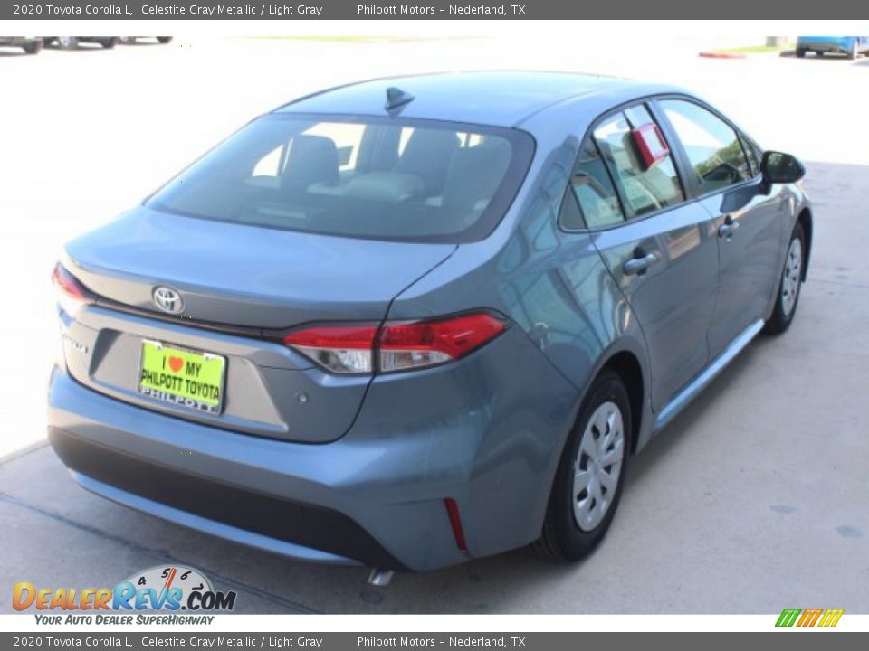 2020 Toyota Corolla L Celestite Gray Metallic / Light Gray Photo #8