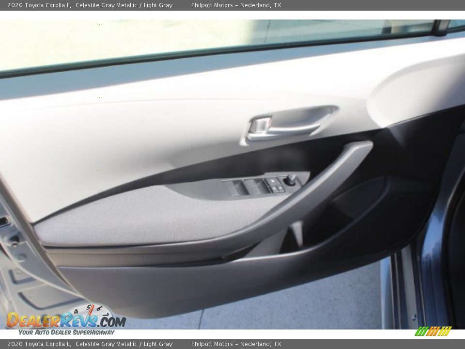 2020 Toyota Corolla L Celestite Gray Metallic / Light Gray Photo #9