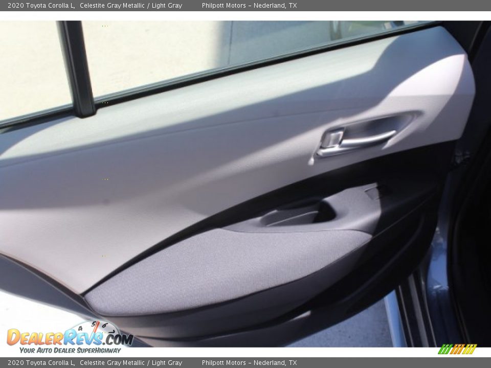 2020 Toyota Corolla L Celestite Gray Metallic / Light Gray Photo #15