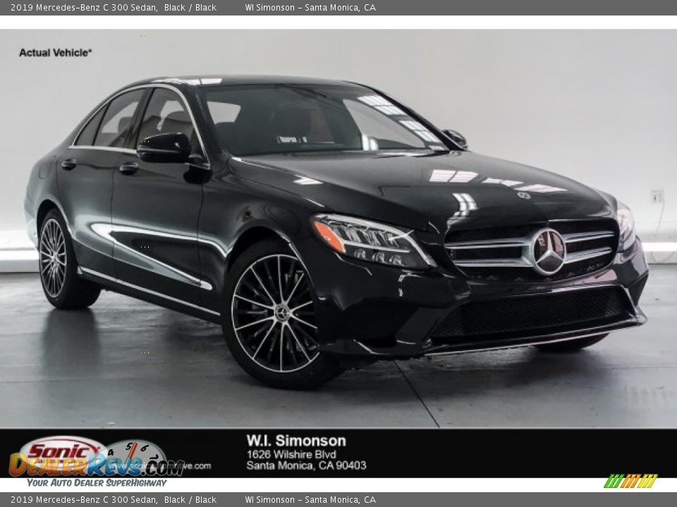 2019 Mercedes-Benz C 300 Sedan Black / Black Photo #1